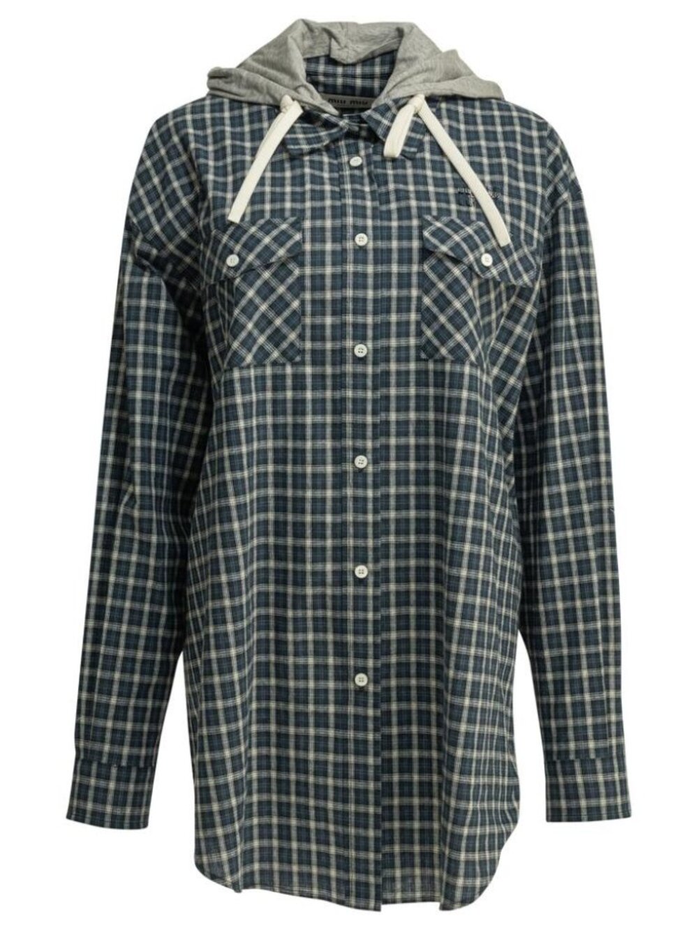 Miu Miu Casual Hooded Shirt Tag Size 40 Women
